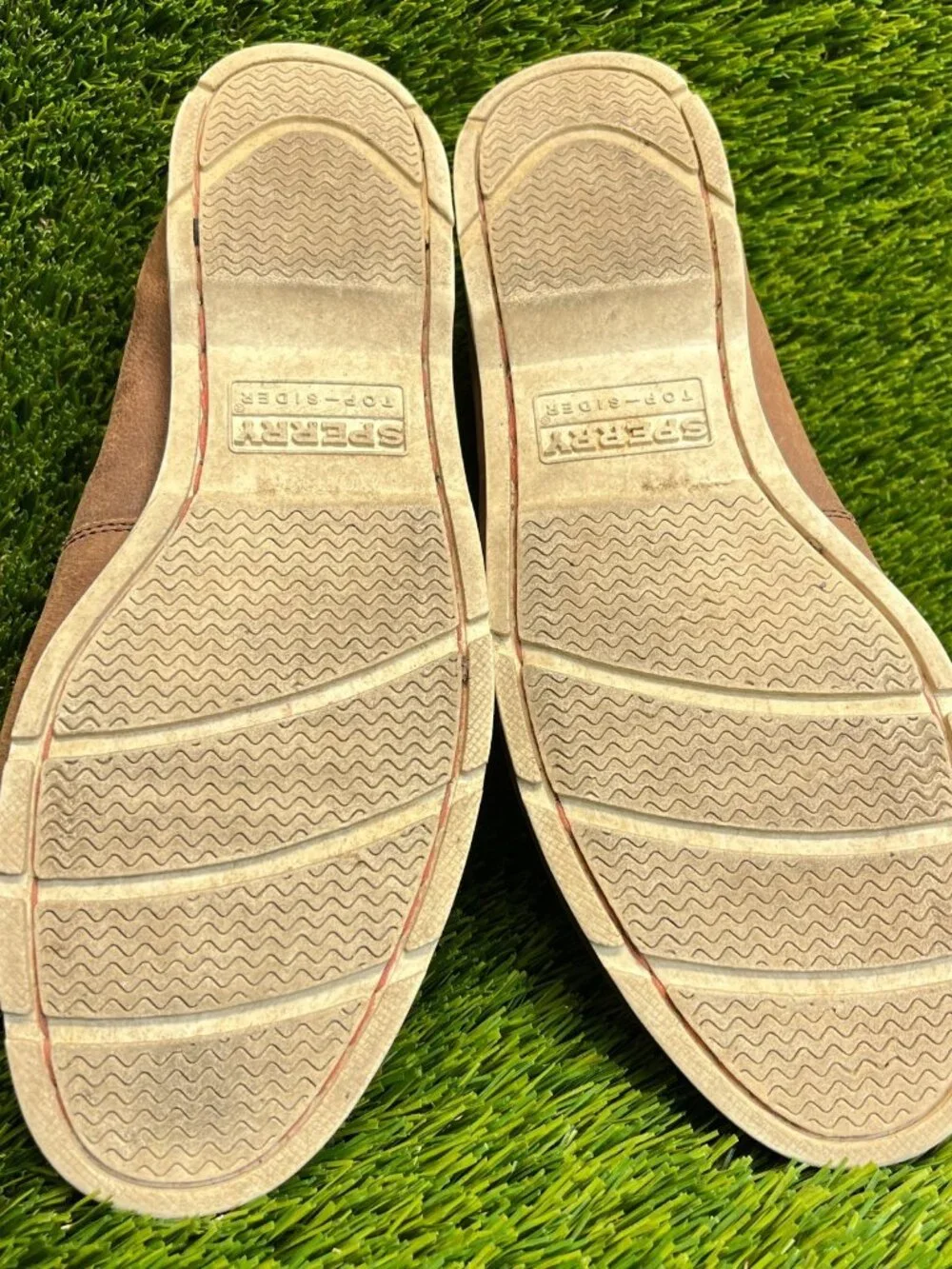 Sperry Authentic Original 2-Eye Mens Size‎ 9 Brown Casual Leather Boat Shoes